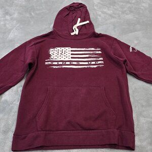 TINES UP HOODIE PULLOVER SWEATSHIRT MEN'S SIZE MEDIUM RED